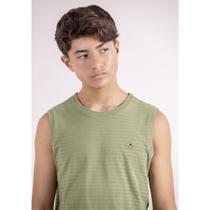 Regata Juvenil Fico em Malha New Amsterdam na cor Verde Regata Juvenil Fico em Malha New Amsterdam na cor Verde