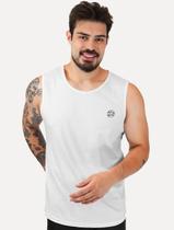 Regata King & Joe Masculina Logomania Circle Script Peito Branco Tamanho:L/G