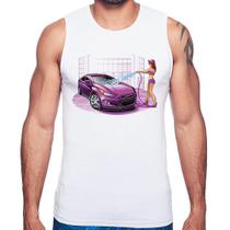 Regata Lava Jato Carro Roxo - Foca na Moda Regata Lava Jato Carro Roxo - Foca na Moda