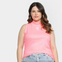 Regata Lecimar Plus Size Canelada Feminina