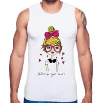 Regata Listen to your heart - Foca na Moda Regata Listen to your heart - Foca na Moda