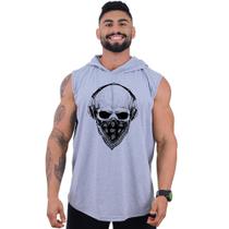 Regata Longline com Touca Masculina MXD Conceito Caveira Gangster