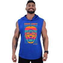 Regata Longline com Touca Masculina MXD Conceito Leão Good Vibes