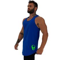 Regata Longline Estampa Lateral Masculina MXD Conceito Caveira Verde