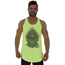 Regata Longline Estampada Masculina MXD Conceito Caveira Apache Regata Longline Estampada Masculina MXD Conceito Caveira Apache