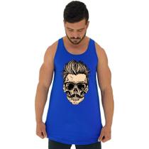 Regata Longline Estampada Masculina MXD Conceito Caveira Arrepiada