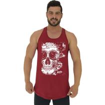 Regata Longline Estampada Masculina MXD Conceito Caveira Escrita
