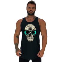 Regata Longline Estampada Masculina MXD Conceito Caveira Popstar
