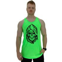 Regata Longline Estampada Masculina MXD Conceito Dead Skull