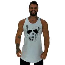 Regata Longline Estampada Masculina MXD Conceito Ghost Skull