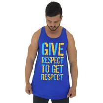 Regata Longline Estampada Masculina MXD Conceito Give Respect