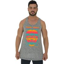 Regata Longline Estampada Masculina MXD Conceito Leão Good Vibes