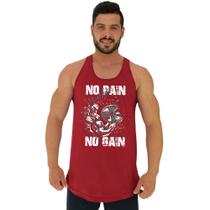 Regata Longline Estampada Masculina MXD Conceito No Pain No Gain Regata Longline Estampada Masculina MXD Conceito No Pain No Gain