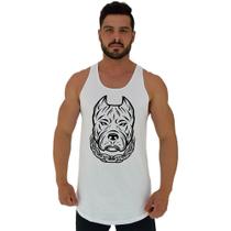 Regata Longline Estampada Masculina MXD Conceito Pitbull de Corrente