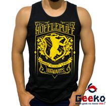 Regata Lufa Lufa 100% Algodão Harry Potter Hogwarts Hufflepuff Camiseta Regata Geeko 05