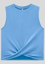 Regata Lunender Cropped Em Malha Com Transpasse Barra 35538