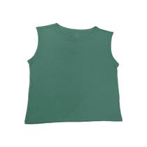 Regata machao basic+ em malha algodao verde g Regata machao basic+ em malha algodao verde g