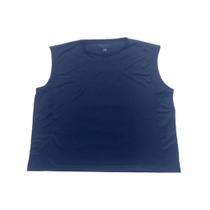 Regata machão em tecido poliester, cor marinho, marca basic+ tamanho gg Regata machão em tecido poliester, cor marinho, marca basic+ tamanho gg