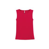 Regata Malha Canelada Feminina Marialicia Plus Ref. 052082