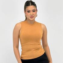 Regata Malwee Canelada Básica Gola Alta Feminina