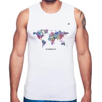 Regata Mapa mundi mosaico - Foca na Moda