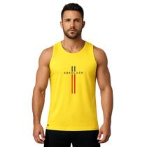 Regata masculina Absoluth estampa minimalista teido macio malha com elastano Regata masculina Absoluth estampa minimalista teido macio malha com elastano