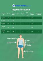 Regata masculina adulta algodão