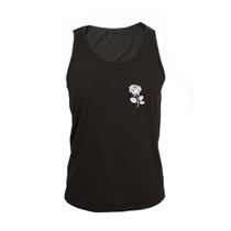Regata Masculina Algodão Flor Estampada Verão Moderna Regata Masculina Algodão Flor Estampada Verão Moderna