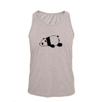 Regata Masculina Algodão Panda 1 Estampada Verão Moderna