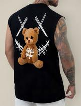 Regata Masculina Basica Urso Trap X Academia Treino Lazer 7 Regata Masculina Basica Urso Trap X Academia Treino Lazer 7