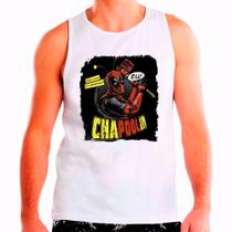Regata Masculina Branca Chapolin Chaves Desenho 01