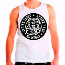 Regata Masculina Branca Cobra Kai 02 Regata Masculina Branca Cobra Kai 02