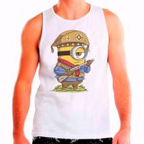 Regata Masculina Branca Desenho Minions