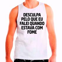 Regata Masculina Branca Frases e Humor 14