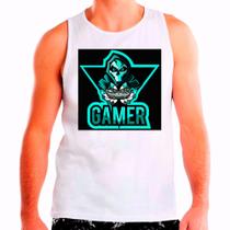 Regata Masculina Branca Gamer Games jogos 02