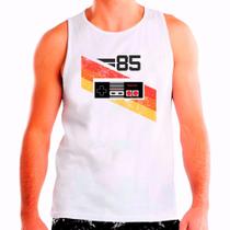 Regata Masculina Branca Nintendo Games - DESIGN CAMISETAS