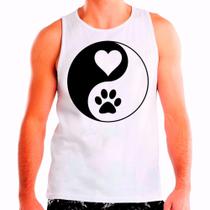 Regata Masculina Branca Pet Cachorro Dog 03 Regata Masculina Branca Pet Cachorro Dog 03