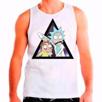 Regata Masculina Branca Rick and Morty 30 Regata Masculina Branca Rick and Morty 30