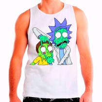 Regata Masculina Branca Rick and Morty 43