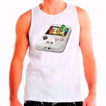 Regata Masculina Branca Super Game Boy Regata Masculina Branca Super Game Boy