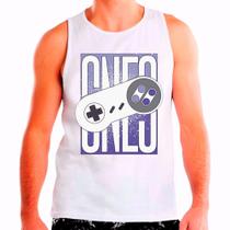 Regata Masculina Branca Super Nintendo - DESIGN CAMISETAS Regata Masculina Branca Super Nintendo - DESIGN CAMISETAS