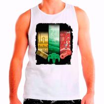 Regata Masculina Branca Super Nintendo Nintendo 64 - DESIGN CAMISETAS Regata Masculina Branca Super Nintendo Nintendo 64 - DESIGN CAMISETAS