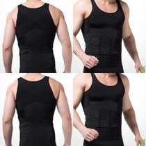 Regata Masculina de Compressão com Ajuste Perfeito para Modelagem do Peito e Suporte das Costas