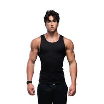 Regata Masculina Ekkovision de Algodão com Elastano, Ajuste Canelado Regata Masculina Ekkovision de Algodão com Elastano, Ajuste Canelado