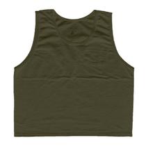 Regata masculina em tecido flame, lisa, cor verde, com bolso, marca basic + tamanho g Regata masculina em tecido flame, lisa, cor verde, com bolso, marca basic + tamanho g