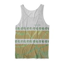 Regata Masculina Estampa Full Floral Tons Pastel Moda Verão