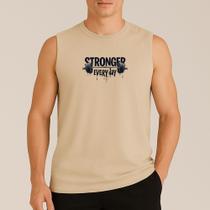 Regata Masculina Estampada Stronger Every Day 419 Malhação Regata Masculina Estampada Stronger Every Day 419 Malhação