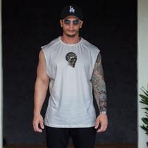 Regata Masculina Fitness Algodão DTF Premium Treino Academia Casual