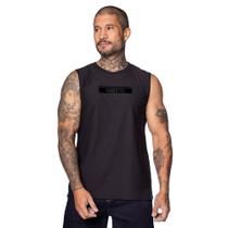 Regata Masculina Gangster com Estampa em Vinil Preto