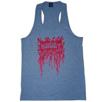 Regata masculina Goz Spirit model Blood Cinza mescla Regata masculina Goz Spirit model Blood Cinza mescla